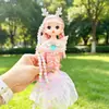 Colar de Luz de Fábrica Boneca Sereia Luz Piscante Asas de Anjo Boneca Luminosa Presente para Menina Brinquedo Infantil