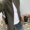 Cárdigan de Punto Waffle para Mujer, Otoño e Invierno, Color Sólido, Básico, Sencillo, Adelgazante, Versátil, Suéter con Cremallera