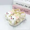Sandalias para Niñas Verano Nuevas Estilo Transfronterizo Niñas Pequeñas Antideslizantes Transpirables de Punta Cerrada Zapatos para Caminar Sandalias para Bebés Niñas