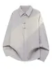 Nueva camisa a rayas estilo chino para hombre, de manga larga, corte holgado, casual, top estilo "old money", marca de moda, adecuada para adolescentes para usar en capas
