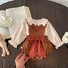 [No reembolsable ni intercambiable] Pantalones holgados súper lindos para bebé de 0 a 2 años, para bebé niña, camisa sencilla, holgados para bebé Ak106