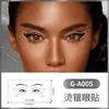Pegatinas de Tatuaje para Ojos con Foil Dorado Estilo Europeo y Americano Impermeables Resistentes al Sudor de Larga Duración Temporales Maquillaje para Fiestas Pegatinas de Maquillaje Estilo Ins Transfronterizo