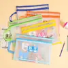 Bolsa de Clasificación de Materias para Estudiantes Bolsa para Exámenes Bolsa de Almacenamiento Malla Transparente con Cremallera Tamaño A4 Bolsa para Tutoría Capa Única/Doble Bolsa para Documentos