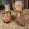 Mocasines para Mujer Estilo Nuevo Floral Europeo y Americano Talla Grande Zapatos Deportivos Casuales para Mujer Primavera Punta Puntiaguda Cuña Zapatos de una Sola Pieza 2025 Comercio Exterior
