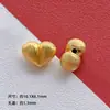 Accesorios DIY de Plata S925 Chapada en Oro Color Durazno con Colgantes de la Serie Corazón Incrustados de Diamantes, Accesorios de Alta Gama para Pulseras y Collares, Cuentas Separadoras