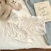 Ropa Interior Suave para Mujer Estilo Francés, Amigable con la Piel, Tiro Medio, Antibacteriana, Longitud Extendida, Refuerzo de Algodón Puro, Ribete de Encaje, Ajuste al Cadera, Braguitas para Chicas Jóvenes