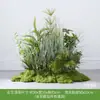Arte Floral de Três Caracteres, Plantas Verdes Simuladas, Arranjo de Capim-dos-pampas Artificial, Paisagismo, Enfeites Decorativos Internos de Alto Padrão