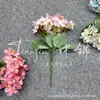 Pequenos buquês de hortênsias, flores artificiais para casamentos, arranjos de casamento, arranjos florais, peônias, flores de seda, arranjos de flores, flores decorativas