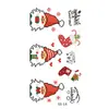 Fábrica de adesivos de tatuagem de Natal fornecimento direto transfronteiriço em estoque adesivos divertidos para o rosto adesivos de tatuagem de desenho animado para crianças