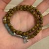 Pulsera original de estilo chino koi do antiguo pulsera étnica retro estilo nacional sándalo verde pulsera para hombres y mujeres versión para estudiantes