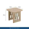 Sofá de Madera Maciza para Jardín de Villa de Alta Gama Mesa de Café Sofá Impermeable y Resistente al Sol Muebles de Teca para Patio Exterior Sofá de Hotel