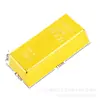 Pequeño Ladrillo de Oro de Plástico Electroplateado Tope de Puerta Adorno Pepita de Oro Decorativa Barra de Oro Falsa Modelo de Muestra Adorno Creativo