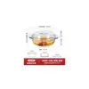 Horno de Microondas Cristal Resistente al Calor Bol para Ensalada Olla de Cristal Utensilio Profesional con Tapa Vajilla Bol para Hornear Fideos Instantáneos Olla Caliente Hogareño