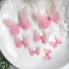 Pacote com 3 Borboletas de Tule 3D de Camada Dupla de 5cm para Acessórios de Cabelo DIY Feitos à Mão, Materiais de Decoração, Brincos de Maquiagem Facial Estilo Antigo Hanfu