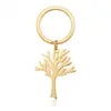 Hengshi Transfronterizo Más Vendido Árbol de la Vida de la Paz Mundial Collar Colgante de Acero Inoxidable Personalizable Versátil Colgante para Bolso Al por Mayor