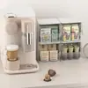 Caja de Almacenamiento de Bolsitas de Té Líquido para Café Estante de Almacenamiento de Escritorio Apilable Multicapa Caja de Almacenamiento Transparente para Snacks para Sala de Té Bar