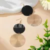 Conjunto de Três Peças de Brincos Redondos Grandes e Gargantilha, Estilo Exagerado com Textura Martelada e Bolinhas, Popular na Europa e América, Sucesso de Vendas Transfronteiriço, Elegante e Sofisticado