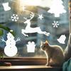 Bms843 Pegatinas electrostáticas navideñas transfronterizas para vidrio, de PVC, sin pegamento, anticolisión para pájaros, decorativas para ventanas