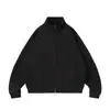 Chamarra David extragrande ORSIZE, estilo unisex, color liso, disponible en negro y gris, corte holgado, directamente de fábrica