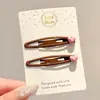 Presilha infantil para franja lateral, presilha de jacaré colorida com bolinhas para meninas, grampo para arrumar cabelos soltos na parte de trás da cabeça