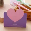Tarjeta de felicitación universal con forma de corazón creativa coreana transfronteriza Tarjeta de mensaje de agradecimiento y bendición Tienda de flores para festivales y cumpleaños Flores frescas Regalos pequeños