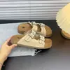 Sandalias de Chancla con Tira de Doble Hebilla y Suela Suave, Nueva Moda 2026 para Mujer, Sandalias de Playa Gruesas Antideslizantes para Vacaciones al Aire Libre en Verano