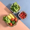 Set de seis piezas de cesta para escurrir fregadero, cesta multifuncional para verduras de cocina, escurridor de doble capa, cesta para frutas, cesta para escurrir