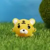 Muñeco de animal de dibujos animados de tigre, mono y cerdo, micropaisaje creativo, adornos pequeños de resina, artesanías de resina, adornos