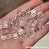 Acessórios de Joias Cubo de Açúcar Cristal Branco Joias de Cristal Branco Piezoelétrico Pulseira DIY Joias Versátil Popular Unissex