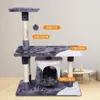 Marco de escalada para gatos nido de gato árbol para gatos estante para gatos con nido integrado Villa torre grande para gatos columna de escalada marco de escalada para gatos plataforma de salto suministros