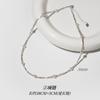 Pulsera Nalan S925 de plata esterlina con dos cuentas Shijia de plata rotas, joyería sencilla para uso diario S6274
