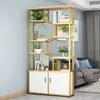 Armario de oficina con panel de hierro, estante de almacenamiento, estilo industrial, mueble de almacenamiento para sala de estar, vitrina, estantería para recibidor