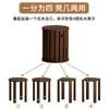 Taburete de madera maciza para el hogar, banco apilable, combinación de mesa de comedor que ahorra espacio, silla, taburete cuadrado, taburete de repuesto para restaurante, taburete apilable