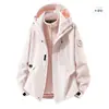 Chaqueta exterior para mujer tres en uno para viajar a Xinjiang, chaqueta de plumón, chaqueta de esquí impermeable, chaqueta de montañismo para hombre