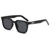 Gafas de Sol Cuadradas de Moda Transfronterizas 2024 Gafas de Sol de Personalidad Europeas y Americanas Mismo Estilo Famosas en Internet Luz Anti-azul Espejo Plano