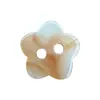 Botões Pequenos de Resina Laranja Cor de Café em Formato de Flor para Crianças e Bebês, Botões Coloridos Versáteis Florais Fofos para DIY e Decoração de Suéter