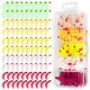 (Sumergido en Color) Set de gusanos de la harina de cinco colores Señuelo Cebo Biónico 2.3cm Gusano de la harina Luminoso Venta al por mayor Transfronteriza
