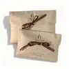 Bolsa con solapa de algodón ropa cosméticos almacenamiento bolsa sobre caja de regalo para joyas bolsa con correa de lona logo imprimible