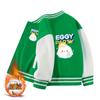 Ropa para Niños y Niñas Chaqueta Forrada de Polar 2025 Nueva Versátil Mediana y Grande Niños Casual Otoño e Invierno Engrosada Uniforme de Béisbol para Niños