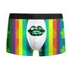 Direto da fábrica transfronteiriço Amazon folha de lábio verde San Pa cueca masculina boxer adulto cintura shorts respiráveis