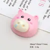 Accesorios de Resina DIY de Dibujos Animados Joyería Cabeza de Animal Linda Pegamento de Crema Pasador Funda de Teléfono Móvil Hebilla de Zapato Llavero Colgante