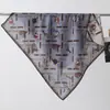 Pañuelo cuadrado de terciopelo de doble cara, dos tonos, estampado de leopardo, de alta gama, vintage de los 90, chal cálido para mujer, pañuelo de cuello de lujo ligero
