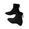 Botines de ante para mujer 2026 nuevo otoño e invierno versátiles de moda botines Chelsea elásticos adelgazantes tacón oculto botines sin cordones