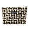 Nicho elegante jacquard nylon bolsa de cosméticos artístico retro elegante flor conveniente clutch bolsa a cuadros transfronteriza