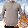 Suéter de Tricô Masculino 2025 Outono/Inverno Novo Gola Alta Meia Grossa Quente Casual Moda Suéter para Homens