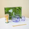 Juego de Té Matcha de Vidrio Transfronterizo con Caja de Color Batidor de Matcha Tazón de Matcha Soporte para Batidor de Matcha Cucharita de Té Juego Completo