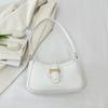 Verano 2025 Nuevo Popular Hermoso Bolso Bandolera Casual Retro Bolso Media Luna Sobaco Textura Retro Bolso Pequeño para Mujer