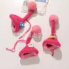 Estilo Doce e Menina Chapéu de Lã Tricotado com Flor e Pom-Pom Acessórios DIY Roupas para Vestir Bonecas Acessórios