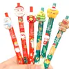 Caneta gel de pressão de Natal caneta de modelagem de resina 0.5 novos presentes de Natal presentes para estudantes material de papelaria material escolar