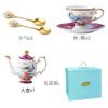 Juego de taza y platillo de café de porcelana de hueso de alta gama exquisito al por mayor, traje de juego de té de la tarde de moda nacional creativa de lujo ligero, logotipo personalizable